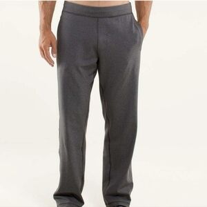 Lululemon Men's Gray Kung Fu Sweatpants Size L Reg Gym Workout Running H…